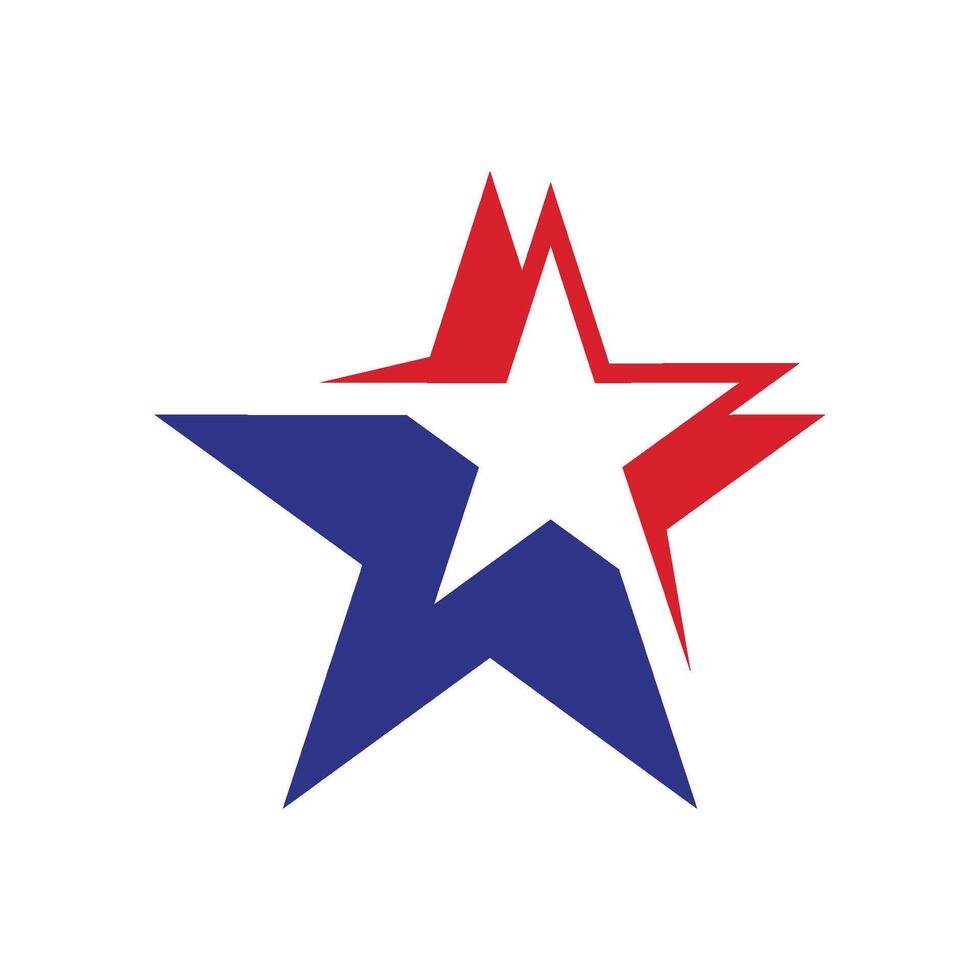 American Star Logo Template Illustration Design. EPS 10. vector