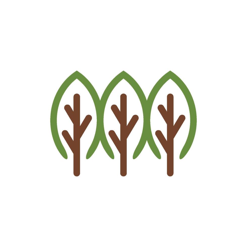 Abstract Green Three Leaves Logo Template Illustration Design. EPS 10. vector