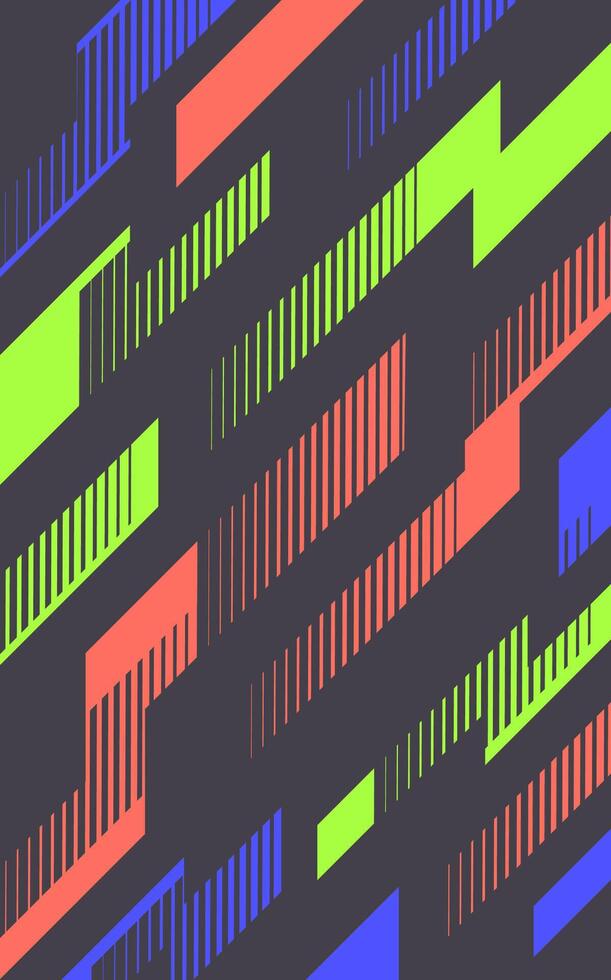 A colorful pattern with lines and stripes vector