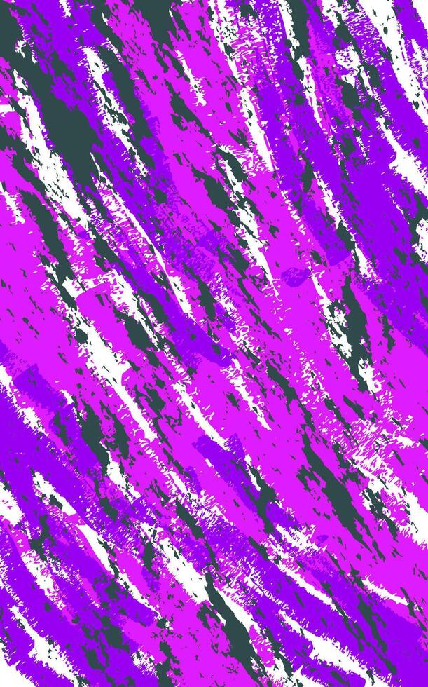 Abstract purple and white paint splatters on a black background vector
