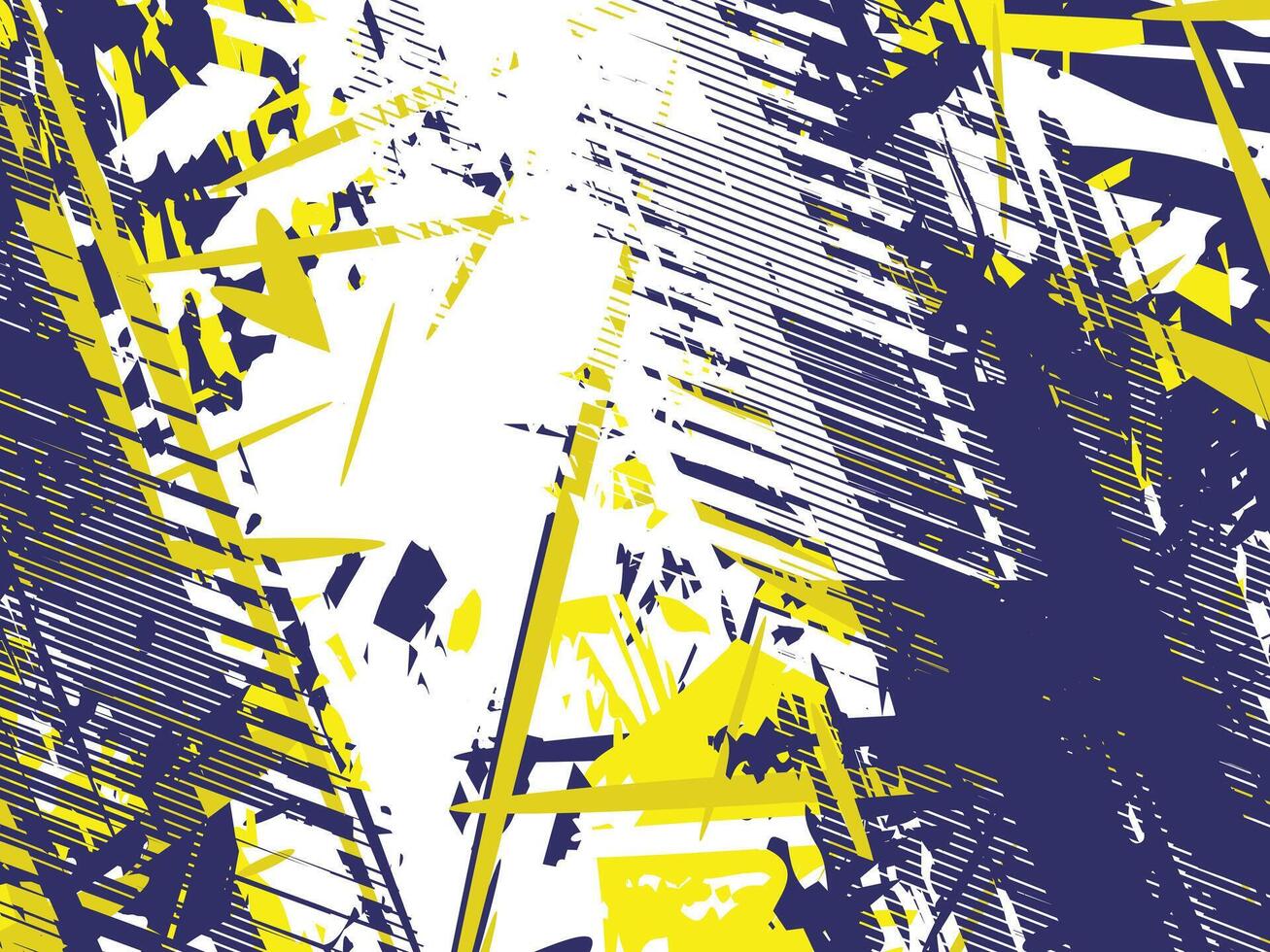 A blue and yellow abstract background with a man walking vector