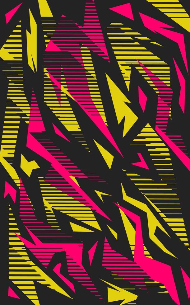 Abstract background with yellow and pink lines vector