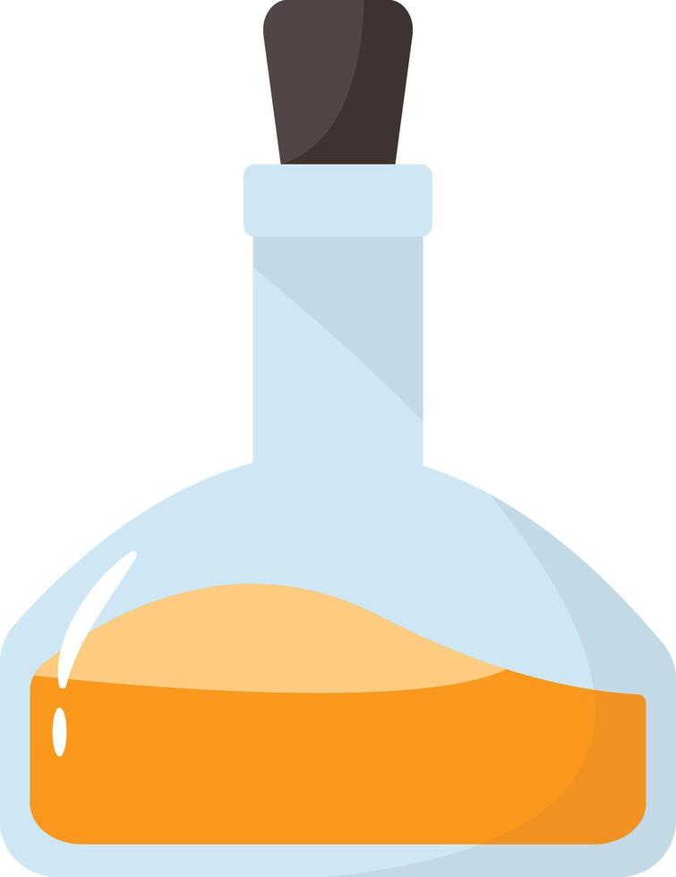 Magic Potion Bottle Illustration with Cartoon Design. vector