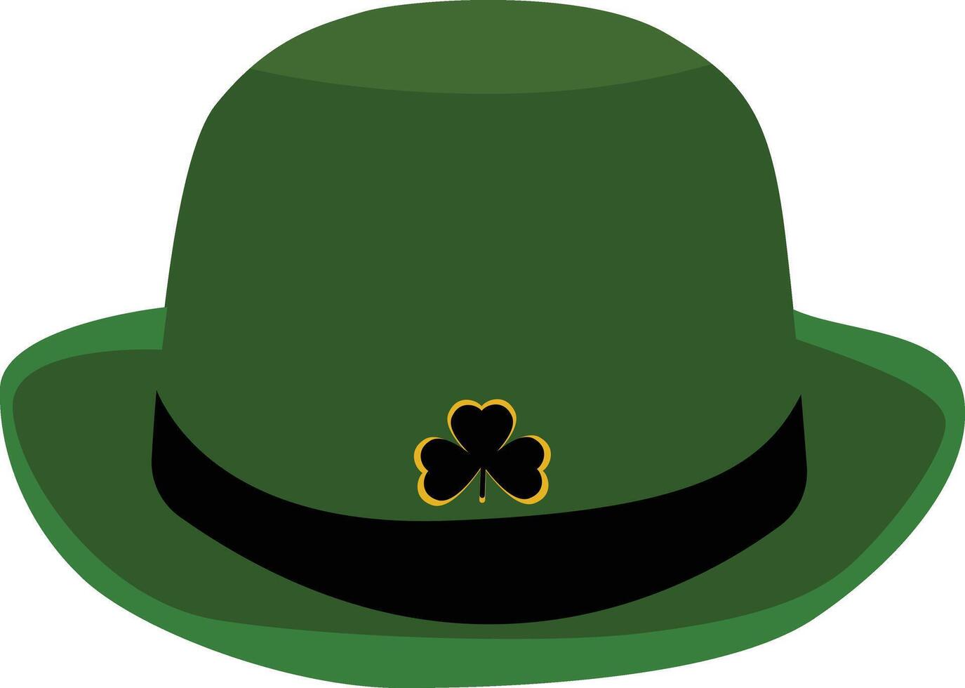 Green Hat Saint Patricks Day vector