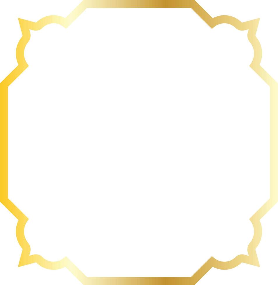 Islamic Gold Frame vector
