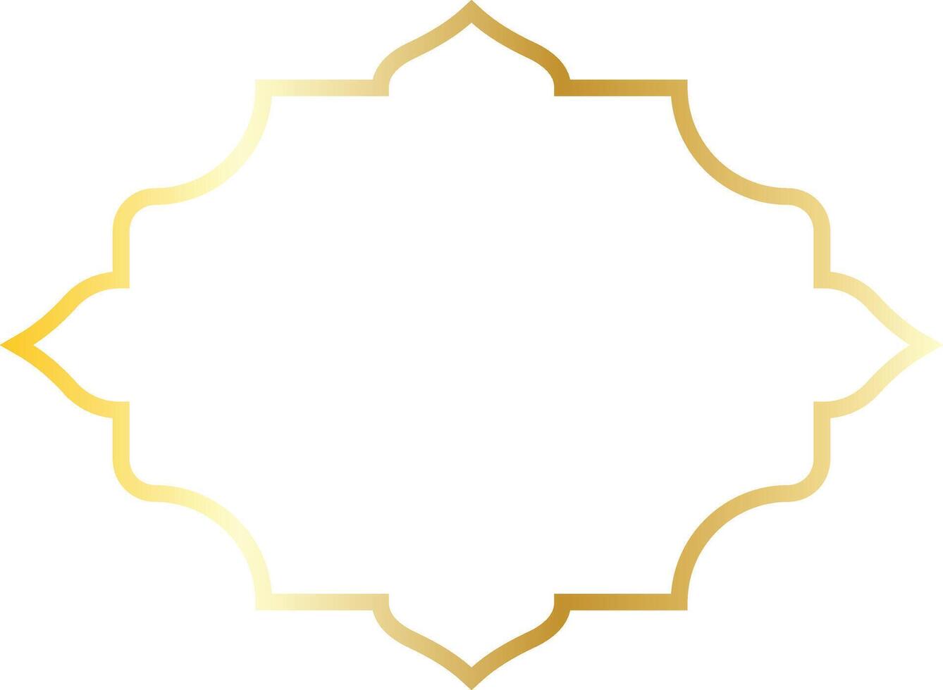 Ramadan Gold Frame vector