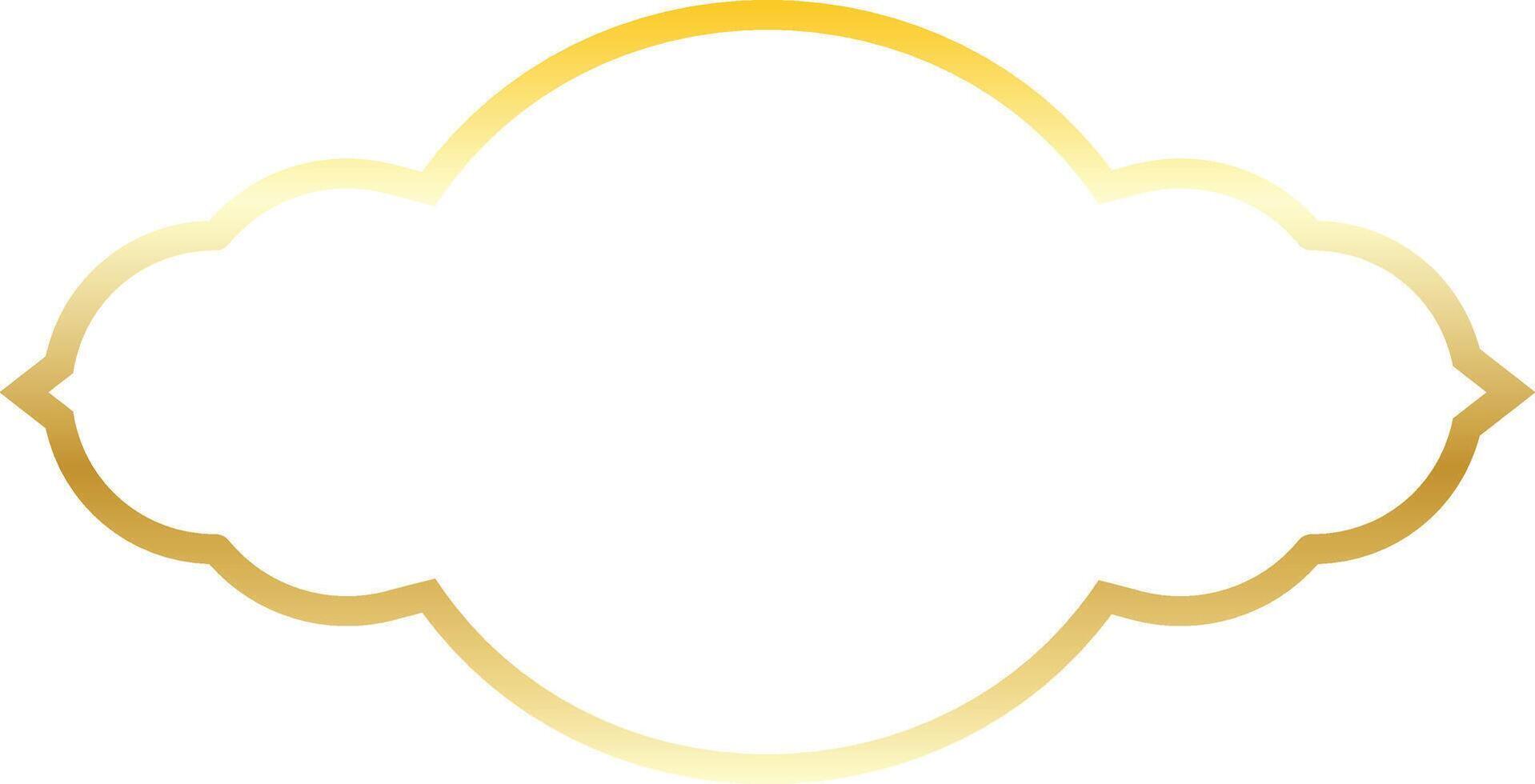 Ramadan Gold Frame. vector