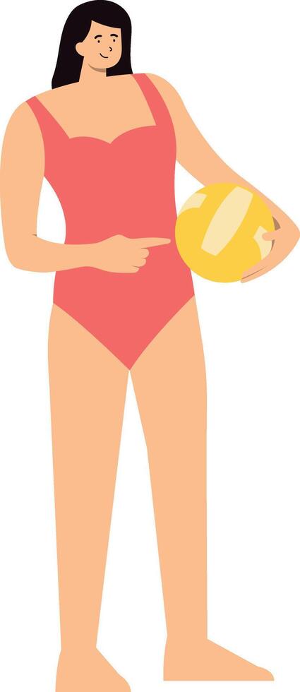 Illustration of People Activities on the Beach vector