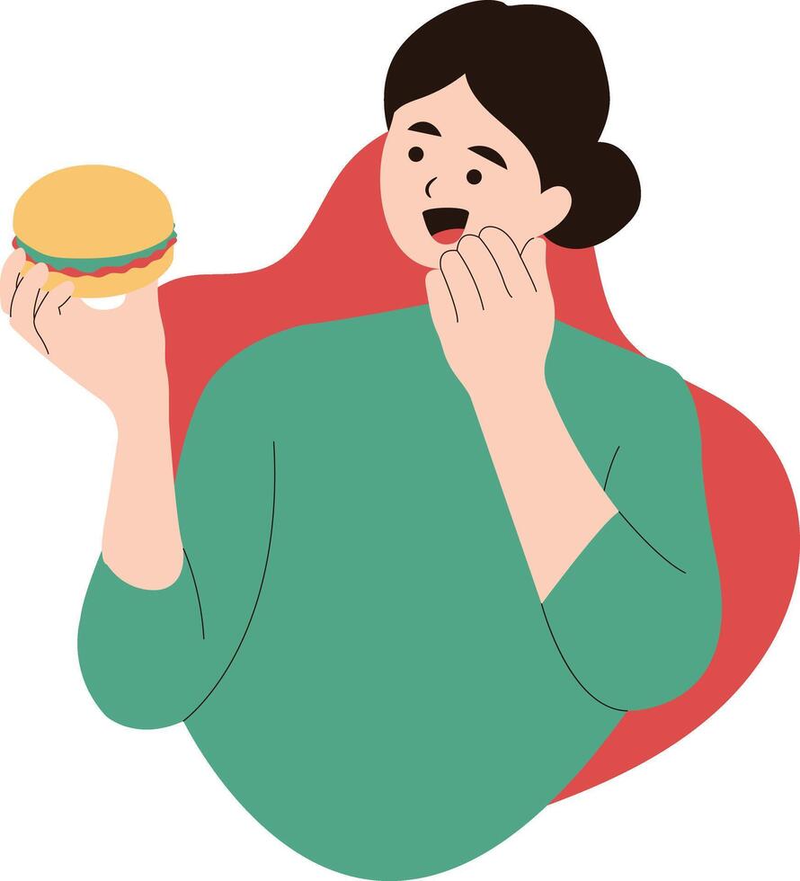 National Hamburger Day Illustration. vector