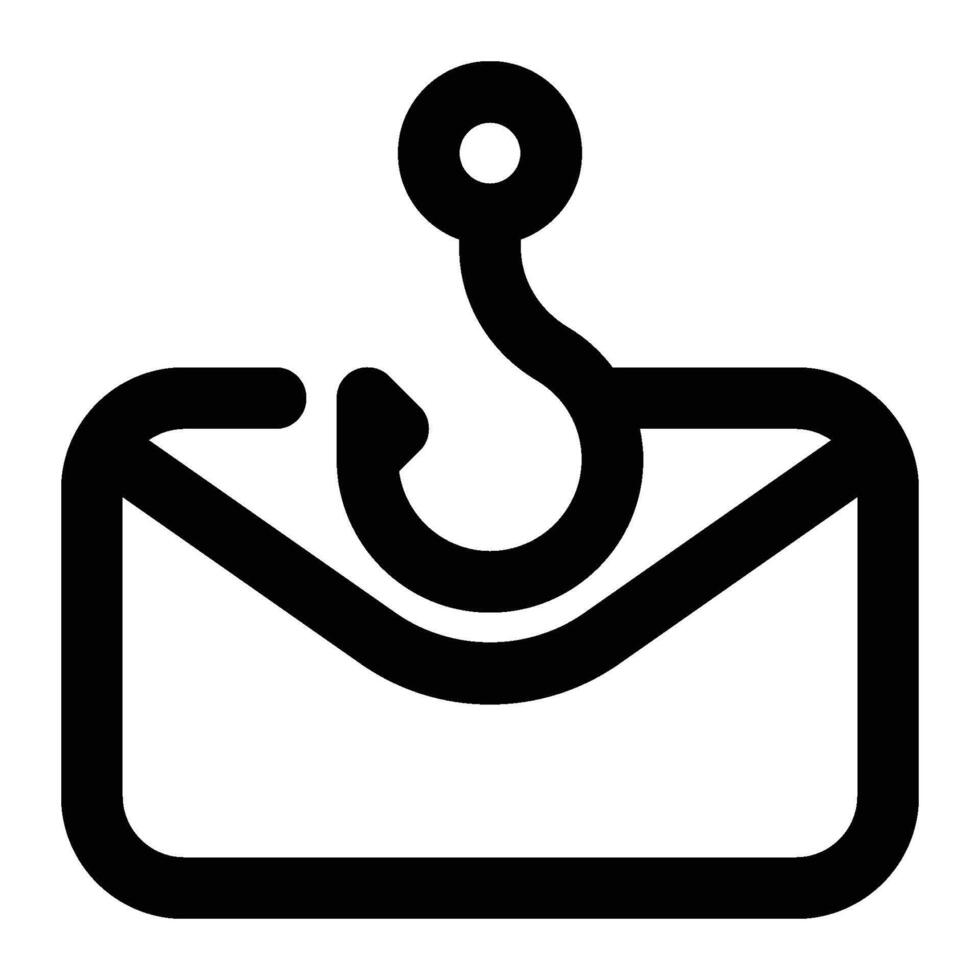 Email Phishing Outline Icon vector