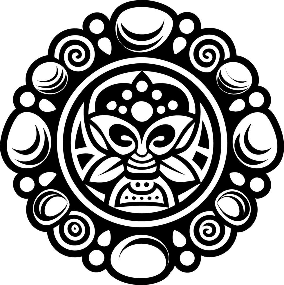 A glyph style icon of river stone vector