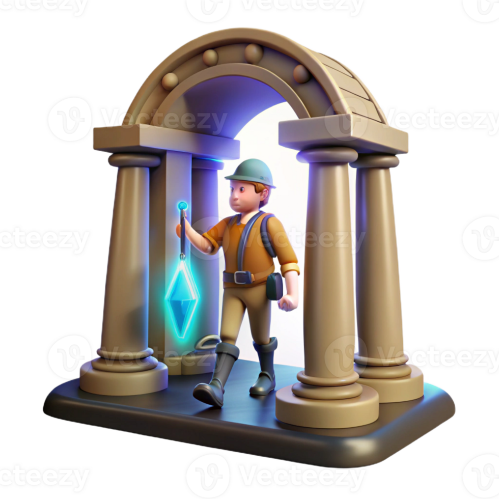 Adventure Game Featuring a Portal to Mystery with Enigmatic Elements and Thrilling Quest png