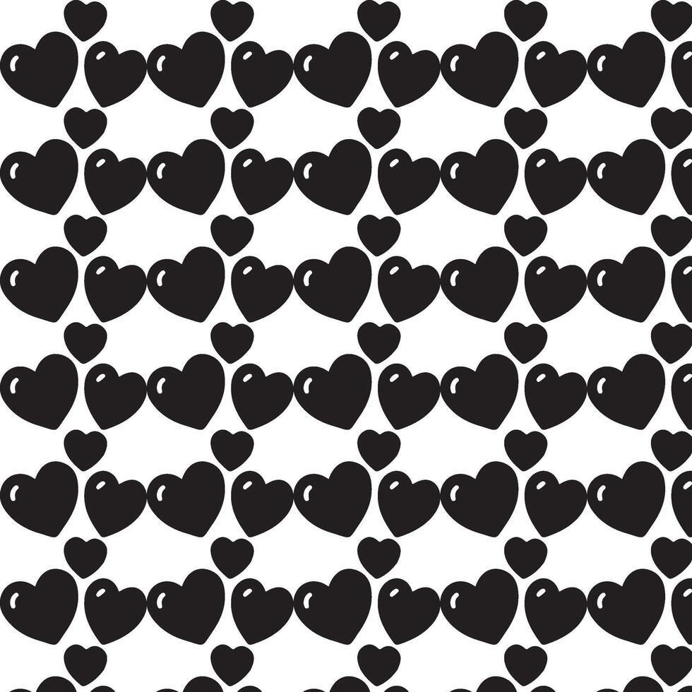 A Black love pattern design vector