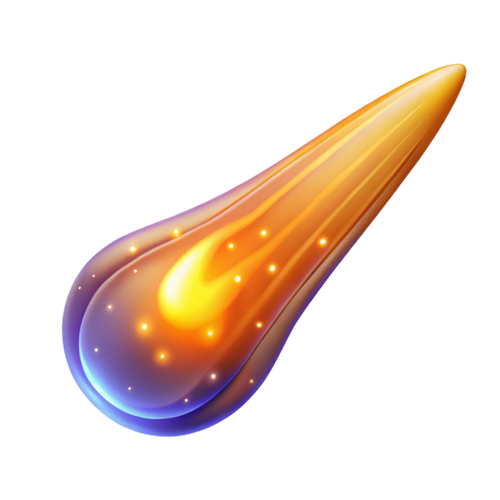 Celestial Body, Glowing Trail, Space Rock, Comet, Meteor, Asteroid, Cosmic Dust, Night Sky, Starry Background, Heavenly Object png