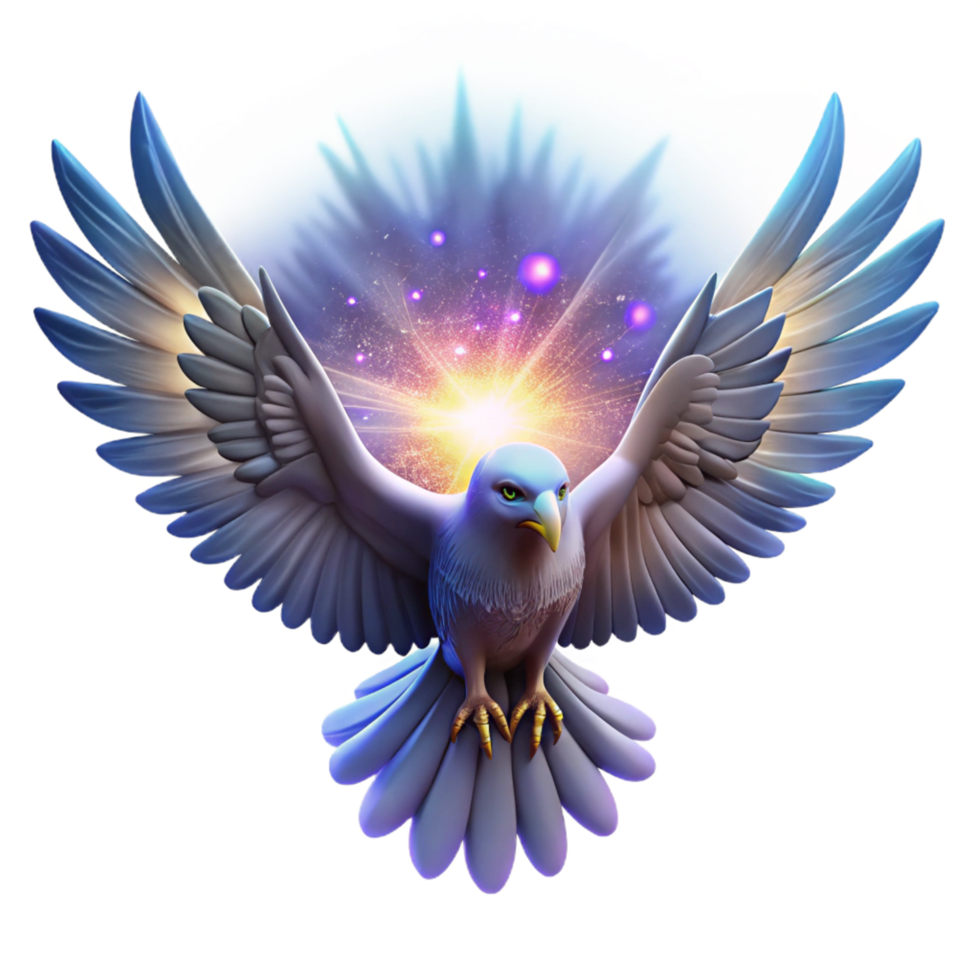 Celestial Bird Flight, Radiance, and Divine Wings png