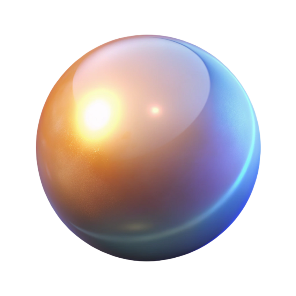 Abstract Sphere Gradient Hues, Luminous Glow, Celestial Orb png