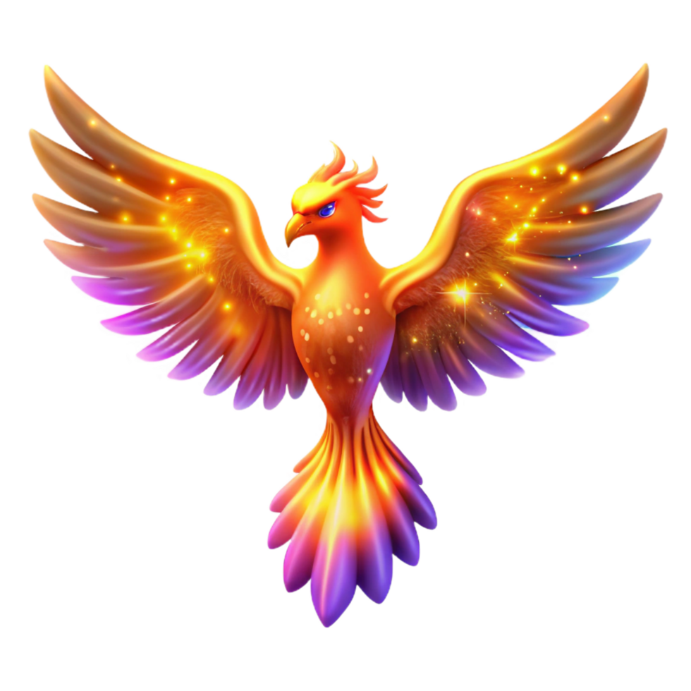 Mythical Firebird Wings of Flame and Fantasy png