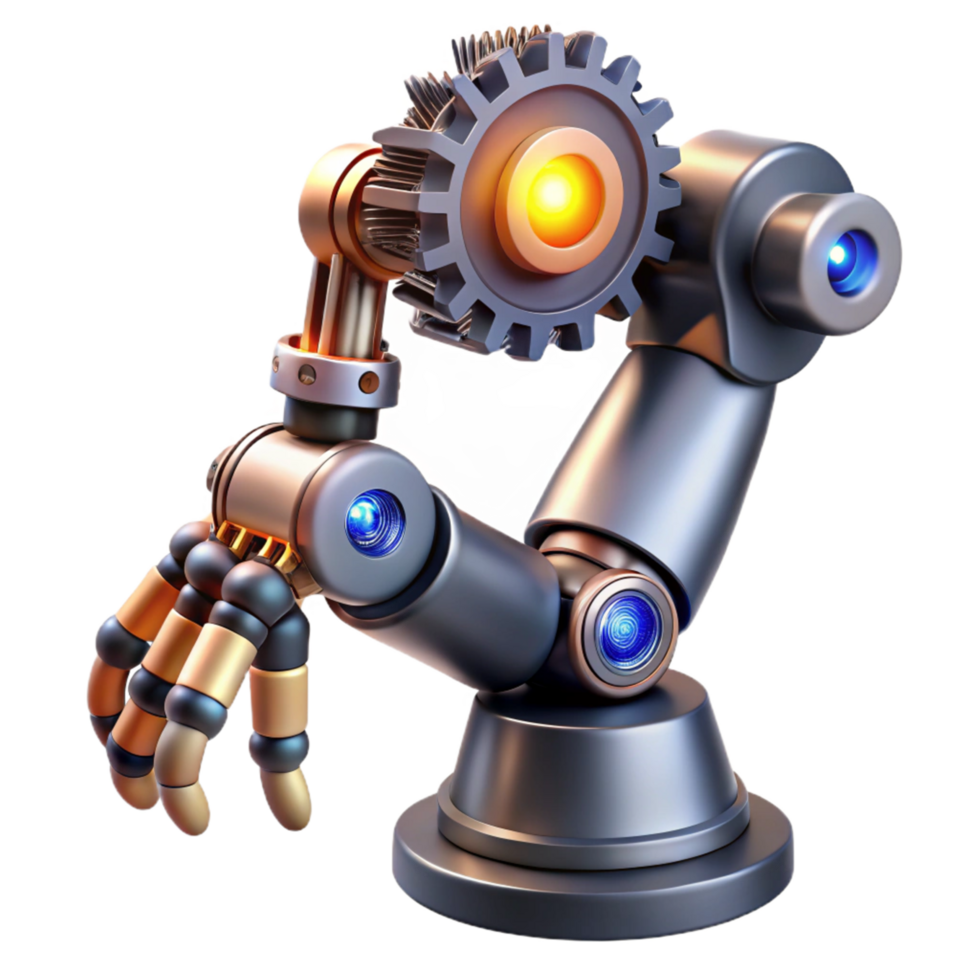 Advanced Robotic Arm Precision Engineering and Mechanical Design png