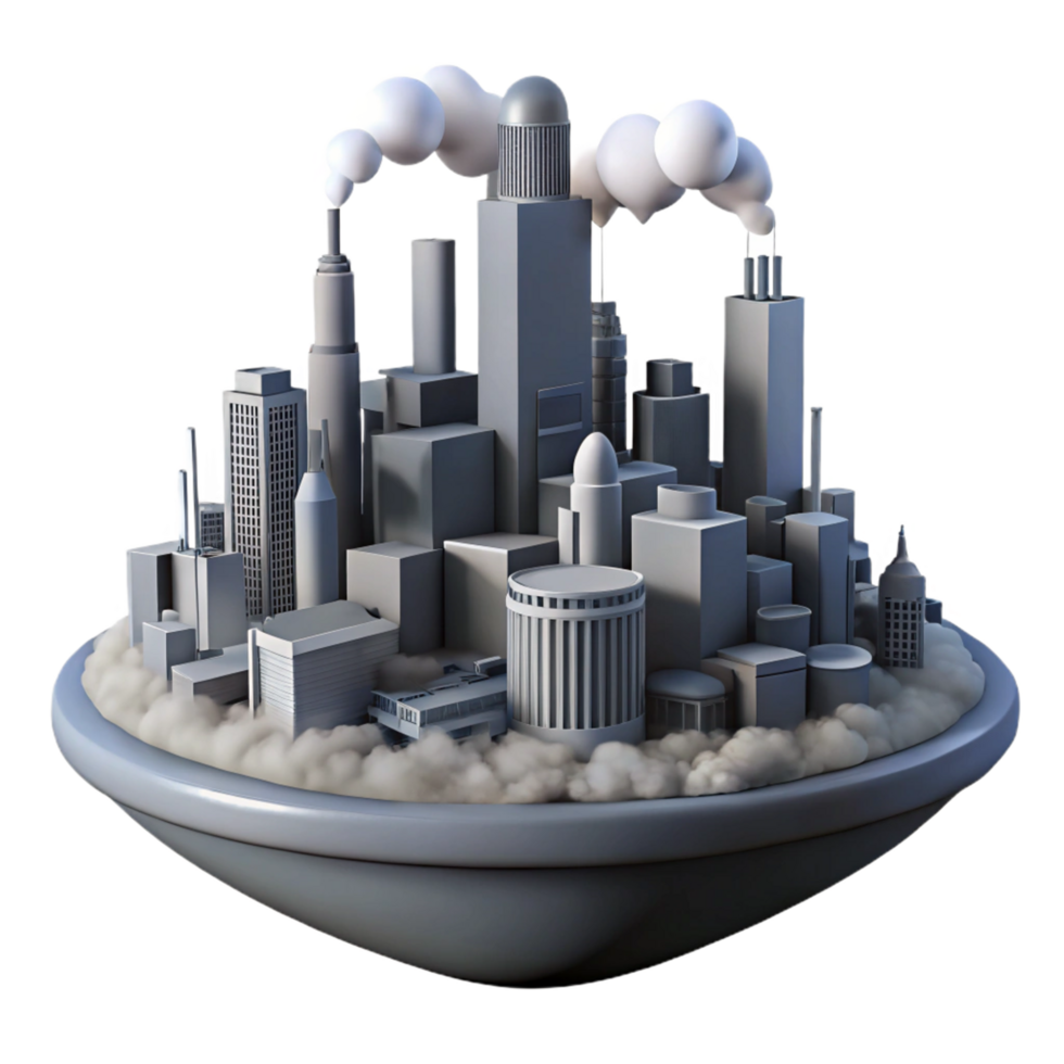 Urban Air Pollution A City in a Bowl of Smog png