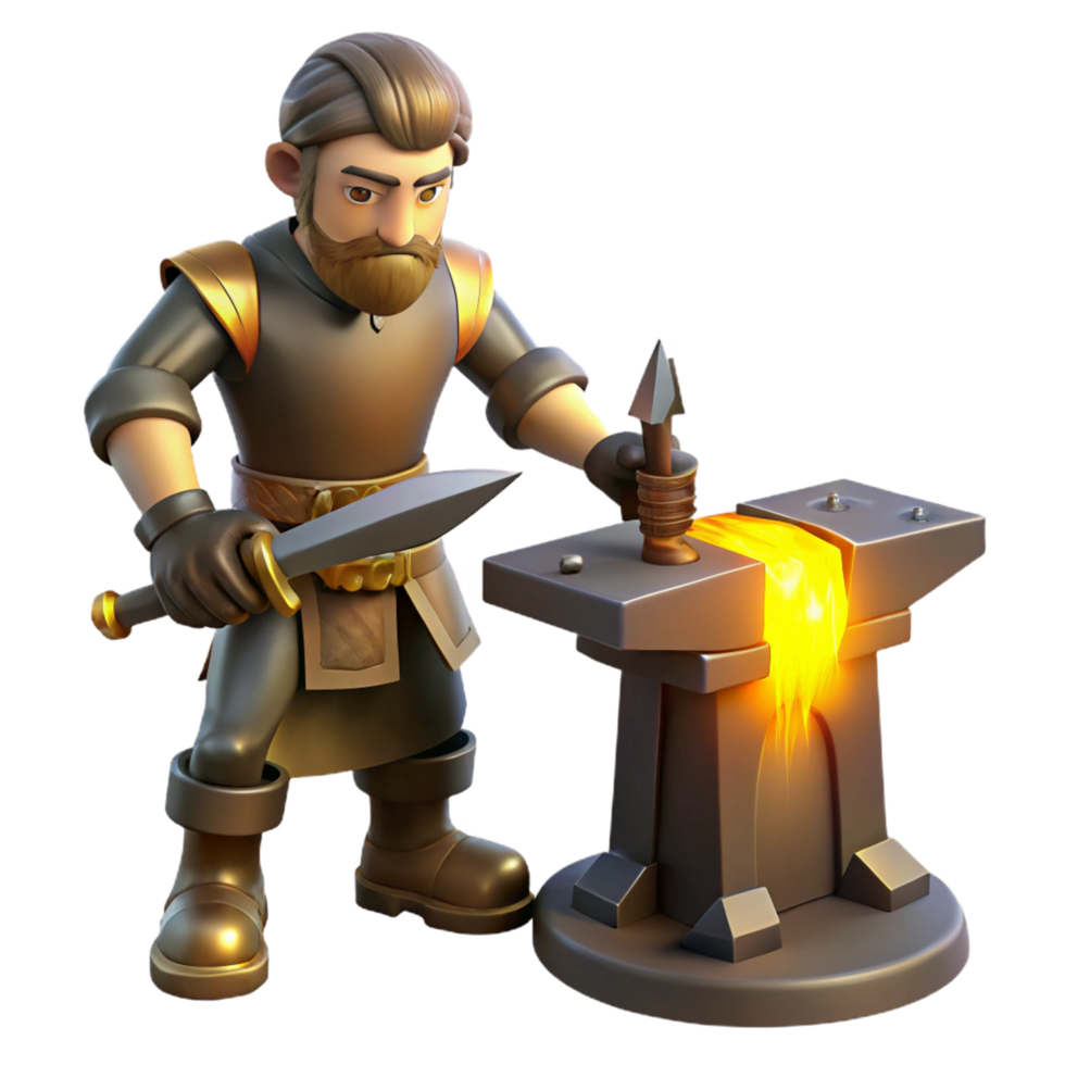 Crafting Fantasy Weapons A Blacksmith's 3D Animation png