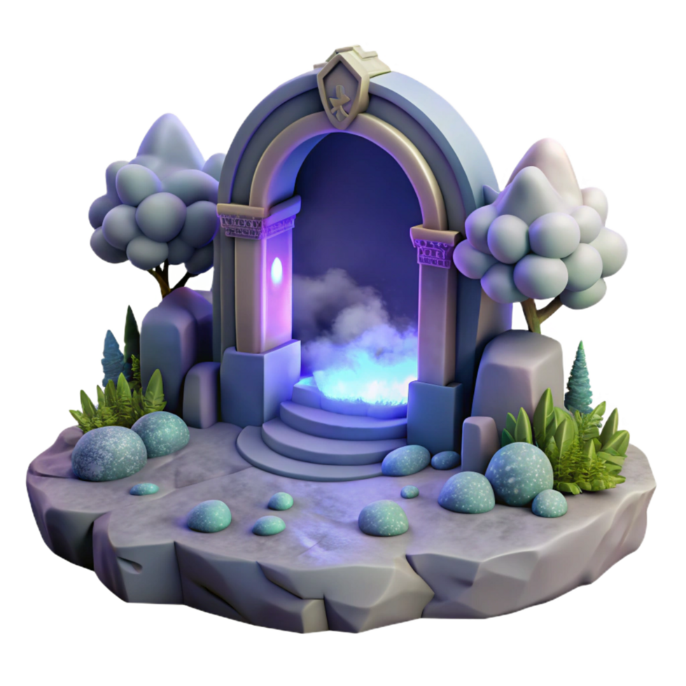 Enchanted Archway Mystical Portal to a Fantasy Realm png