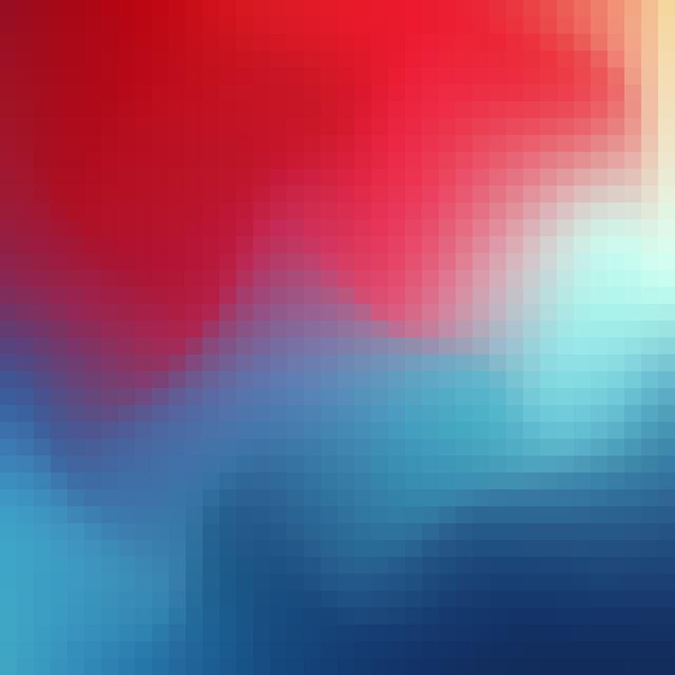 pixelated background with red, blue and yellow colors vector