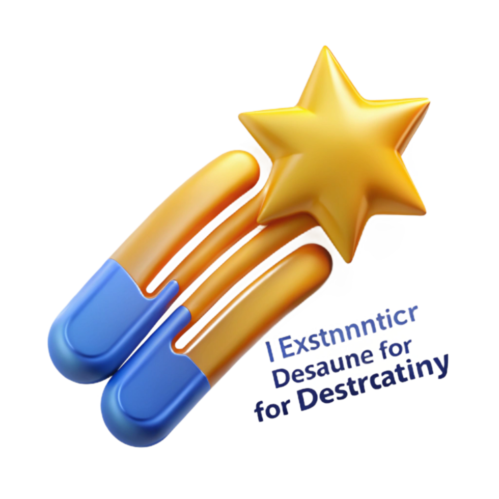 Shooting Star Design Elements for Destruction png