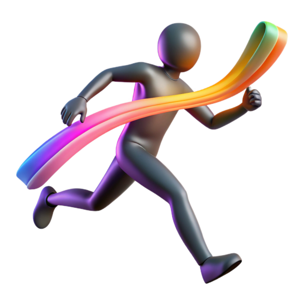 Crossing the Finish Line Success, Speed, and Achievement png