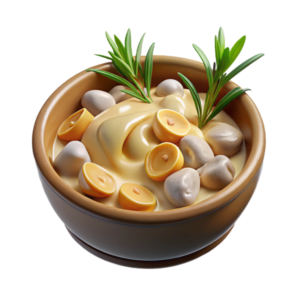 Creamy Dip with Spheres and Herbs png