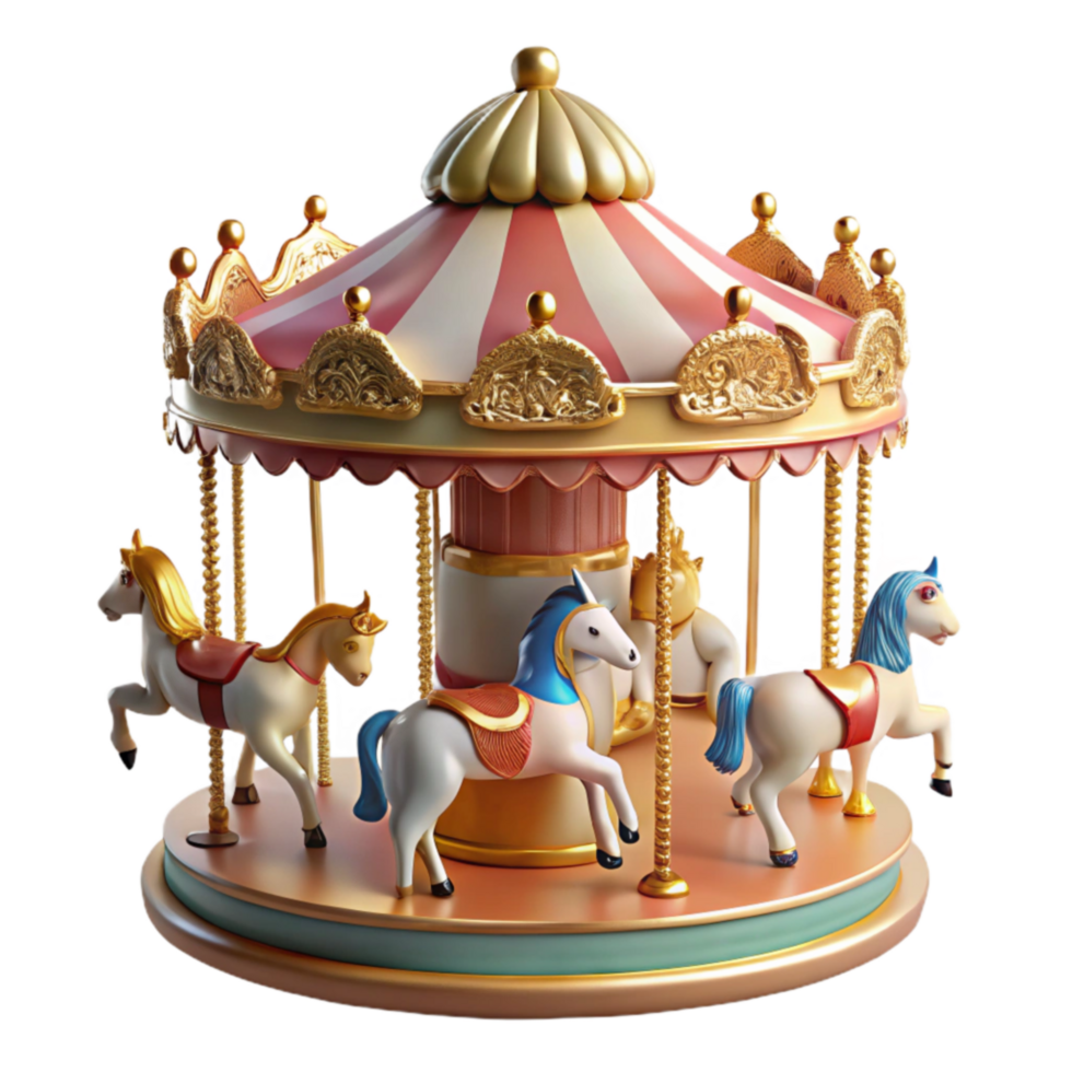 Whimsical Carousel A Fairytale Ride png