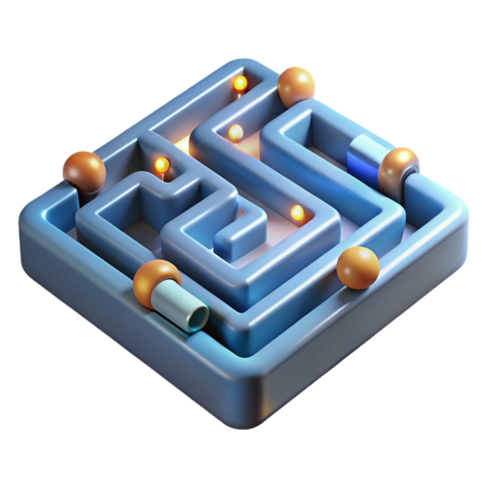 3D Maze Puzzle Navigate the Labyrinth png