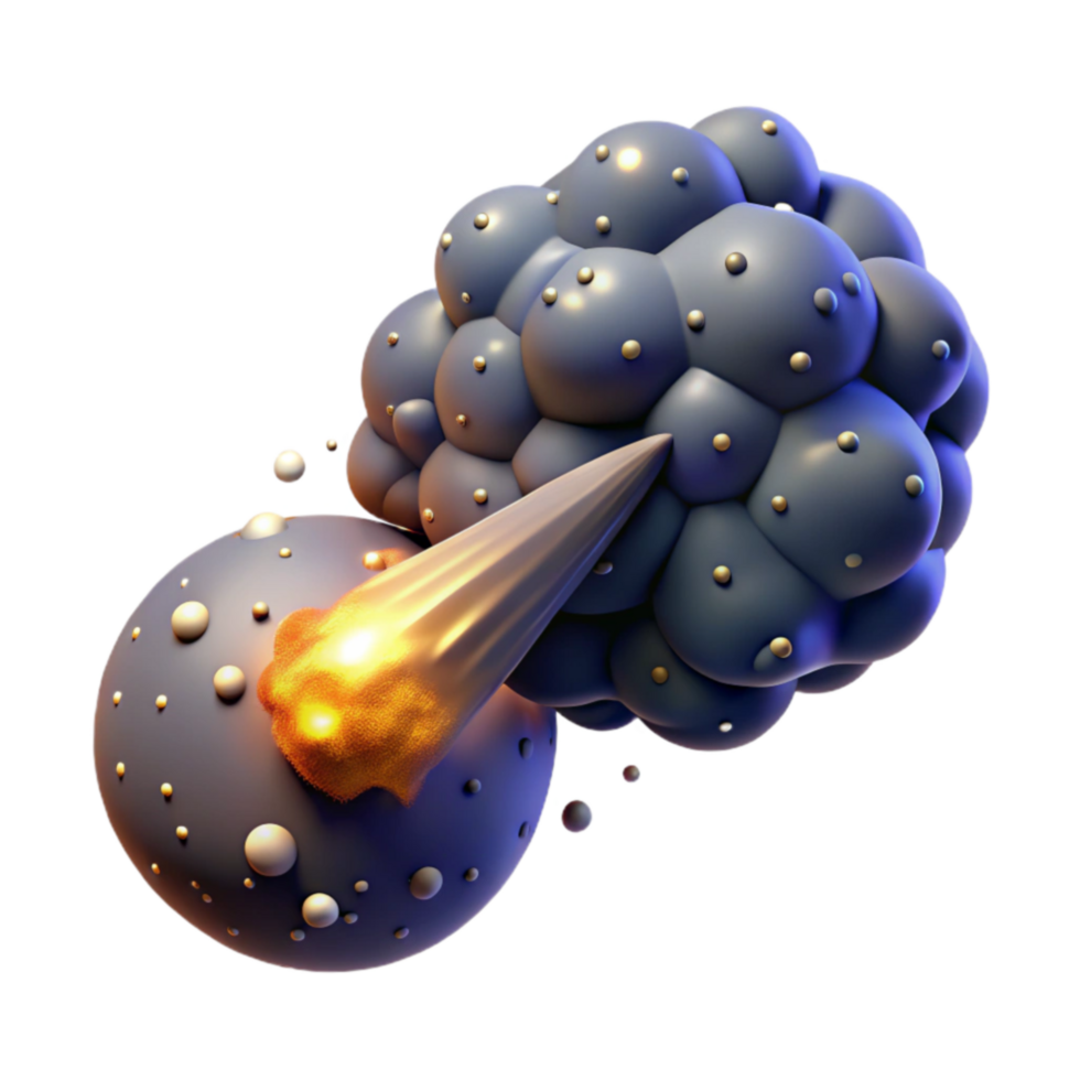 Cosmic Collision Celestial Body Impact Simulation png