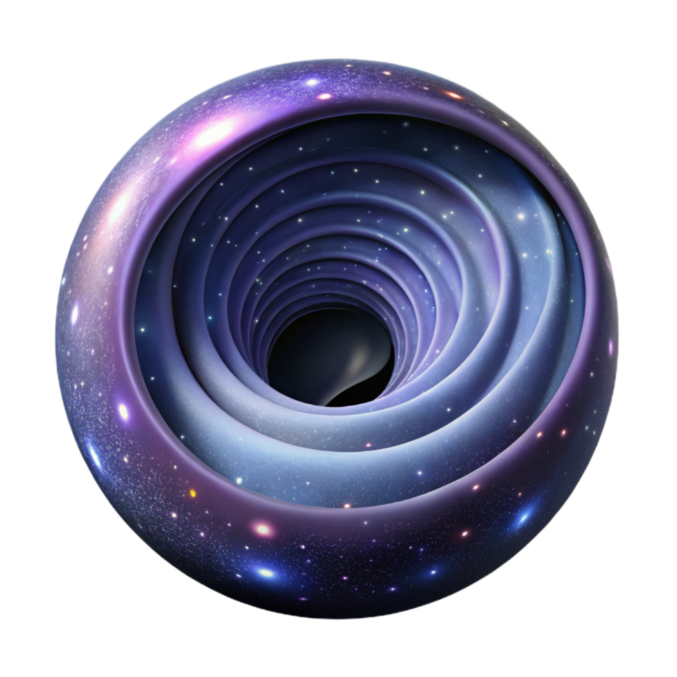 Cosmic Vortex A Journey Through Space and Time png