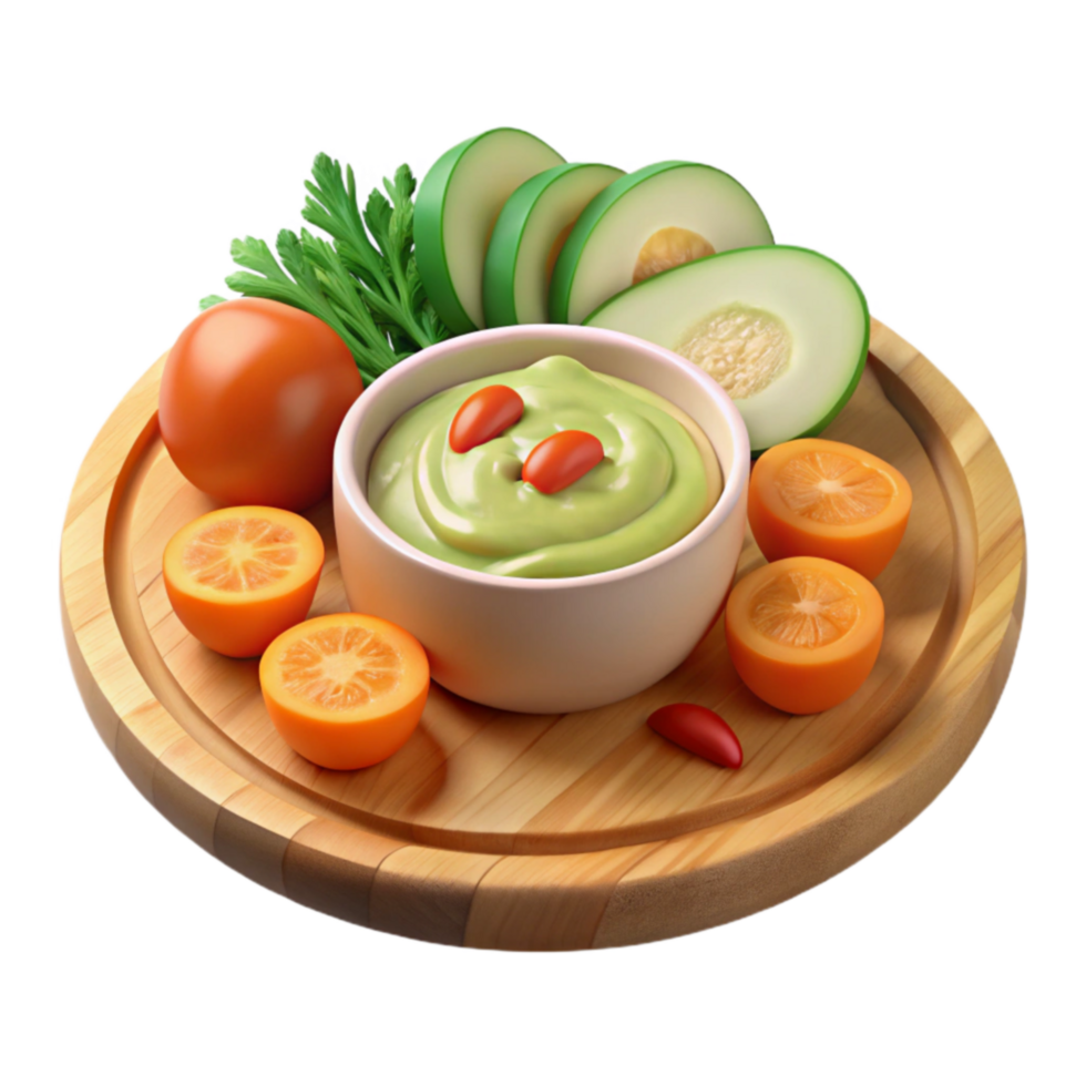 Avocado Dip with Citrus Tomato png