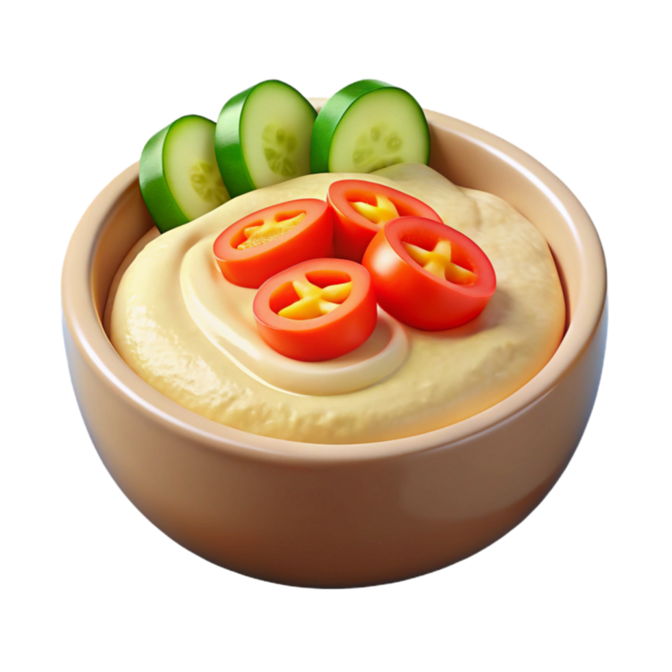 Creamy Dip with Cucumber Peppers png