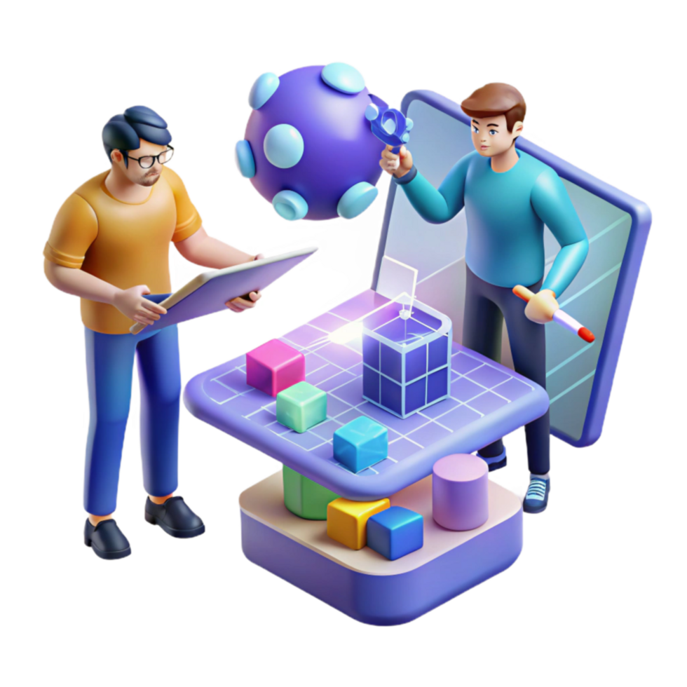 3D Modeling Collaboration Design Development png