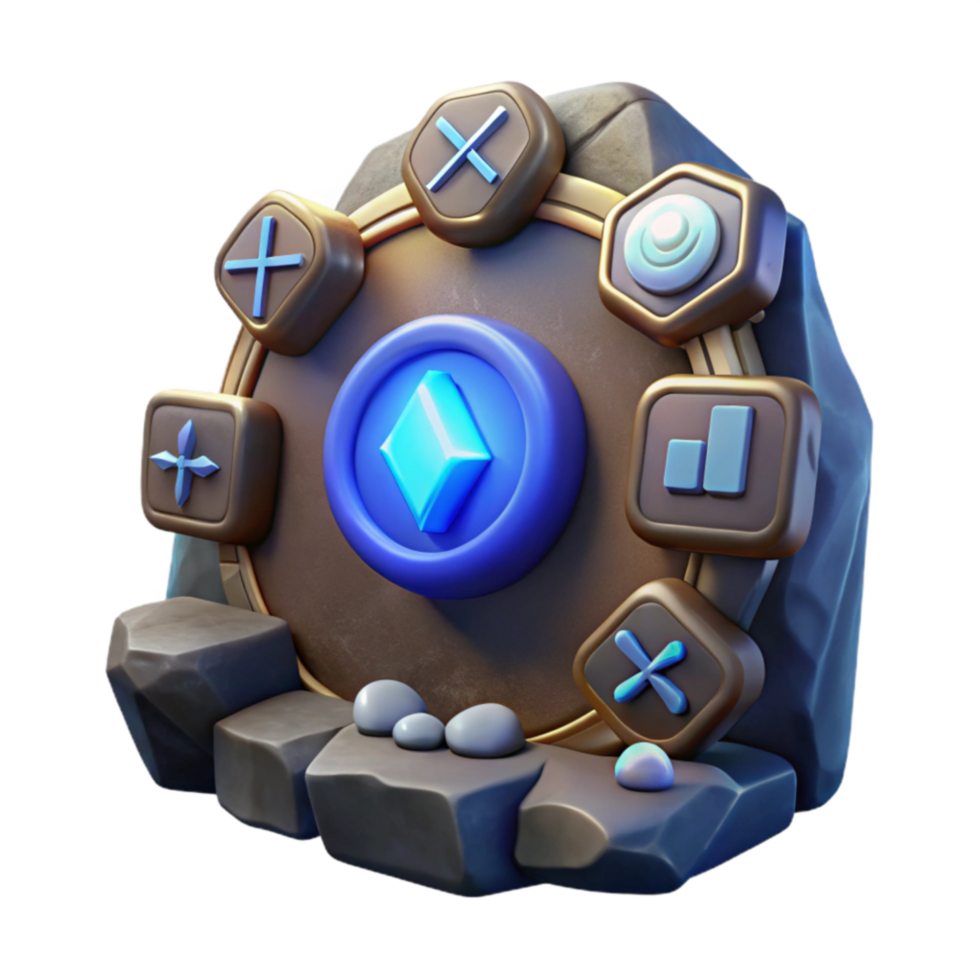 Mystic Rune Circle Interactive 3D Puzzle Game png