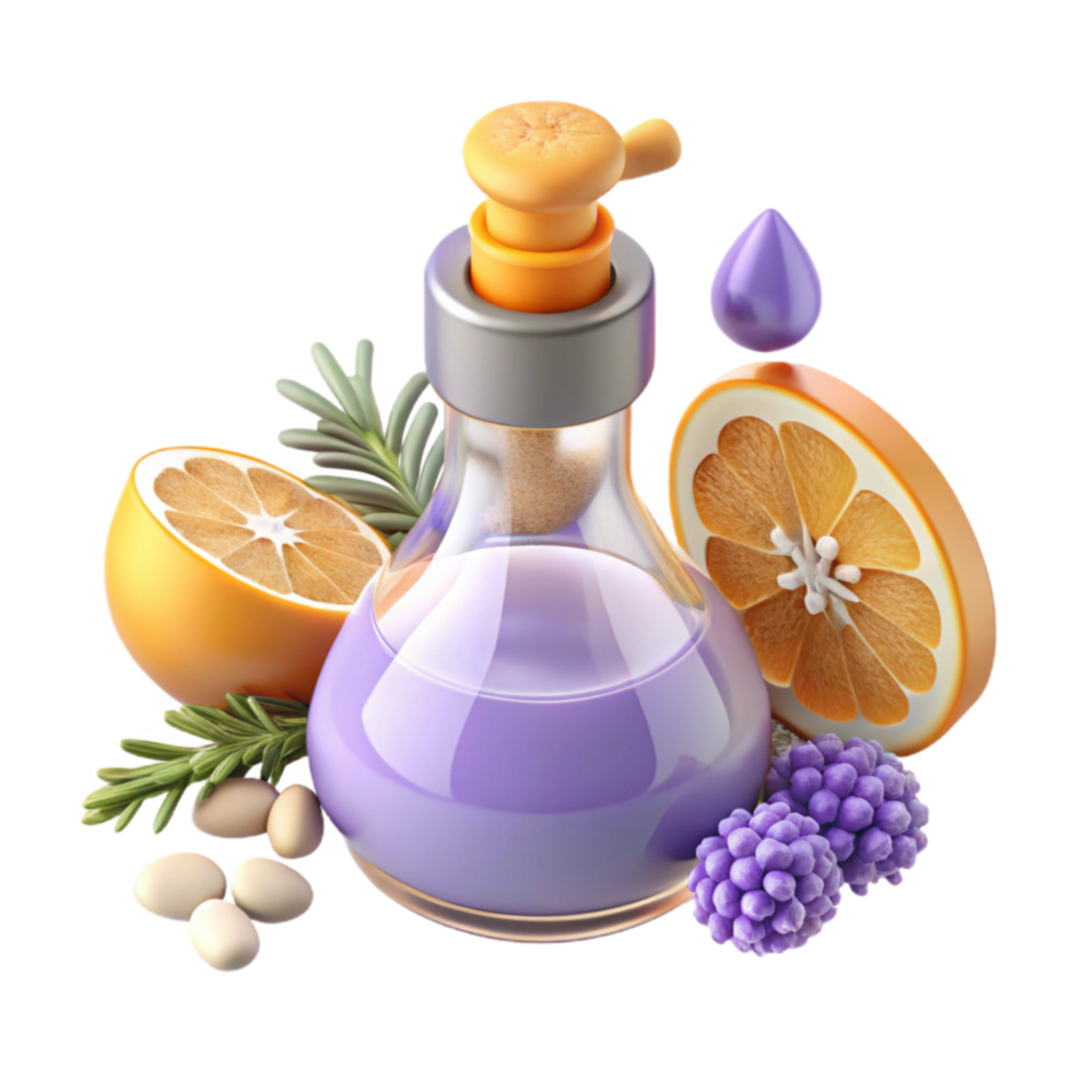 Citrus Lavender Essential Oil Blend Aromatherapy Pump Bottle png