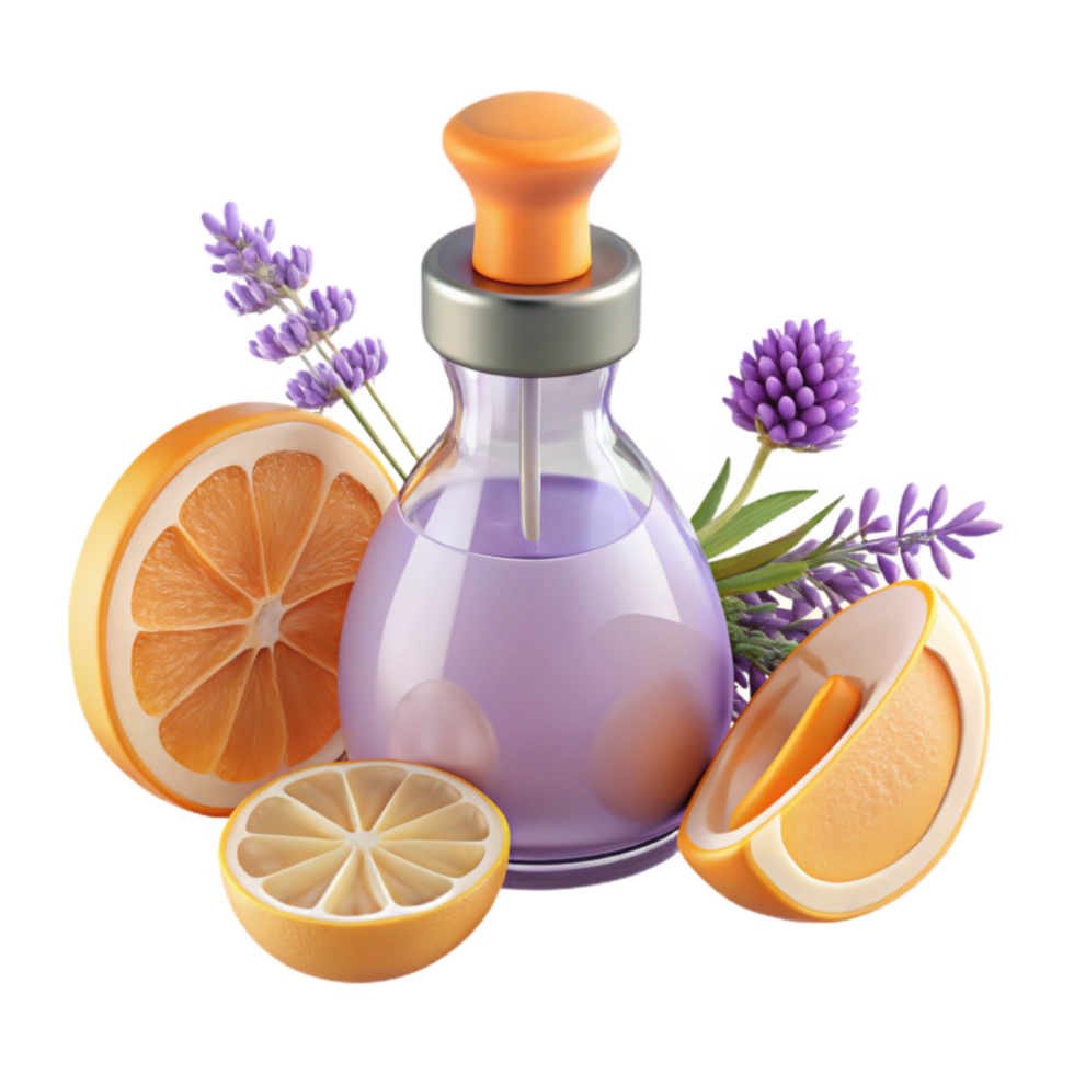 Citrus Lavender Essential Oil Blend Aromatherapy, Relaxation, Natural Fragrance png