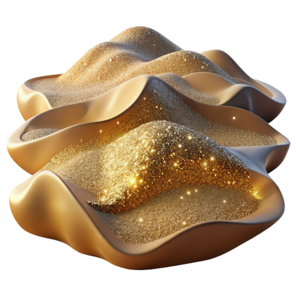 Golden Glitter Sands Abstract Luxury Texture png