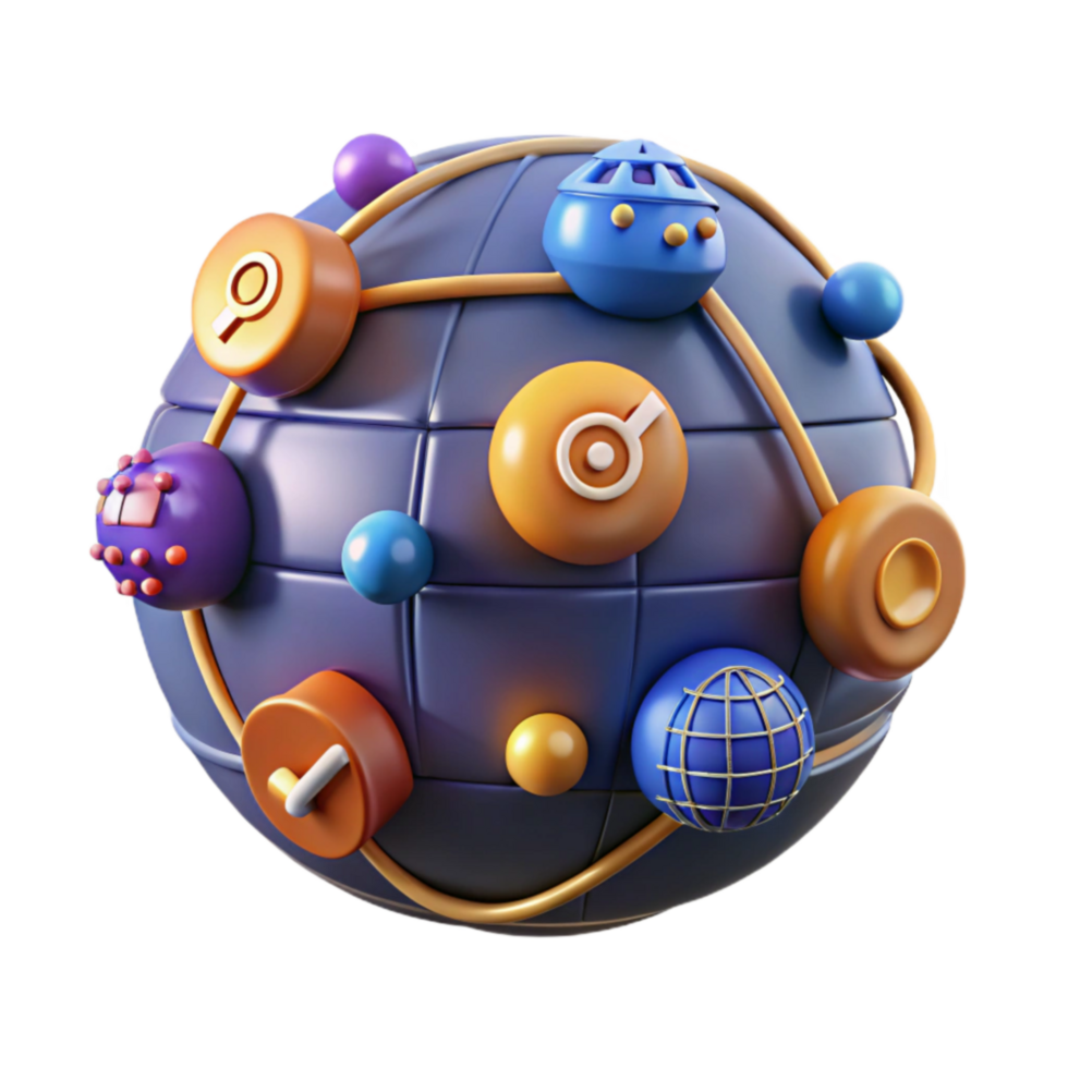 Global Network Interconnectedness and Communication png