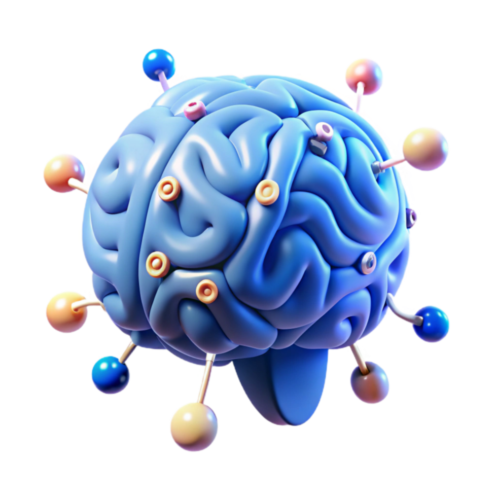 Exploring the Brain's Connective Network A 3D Model png