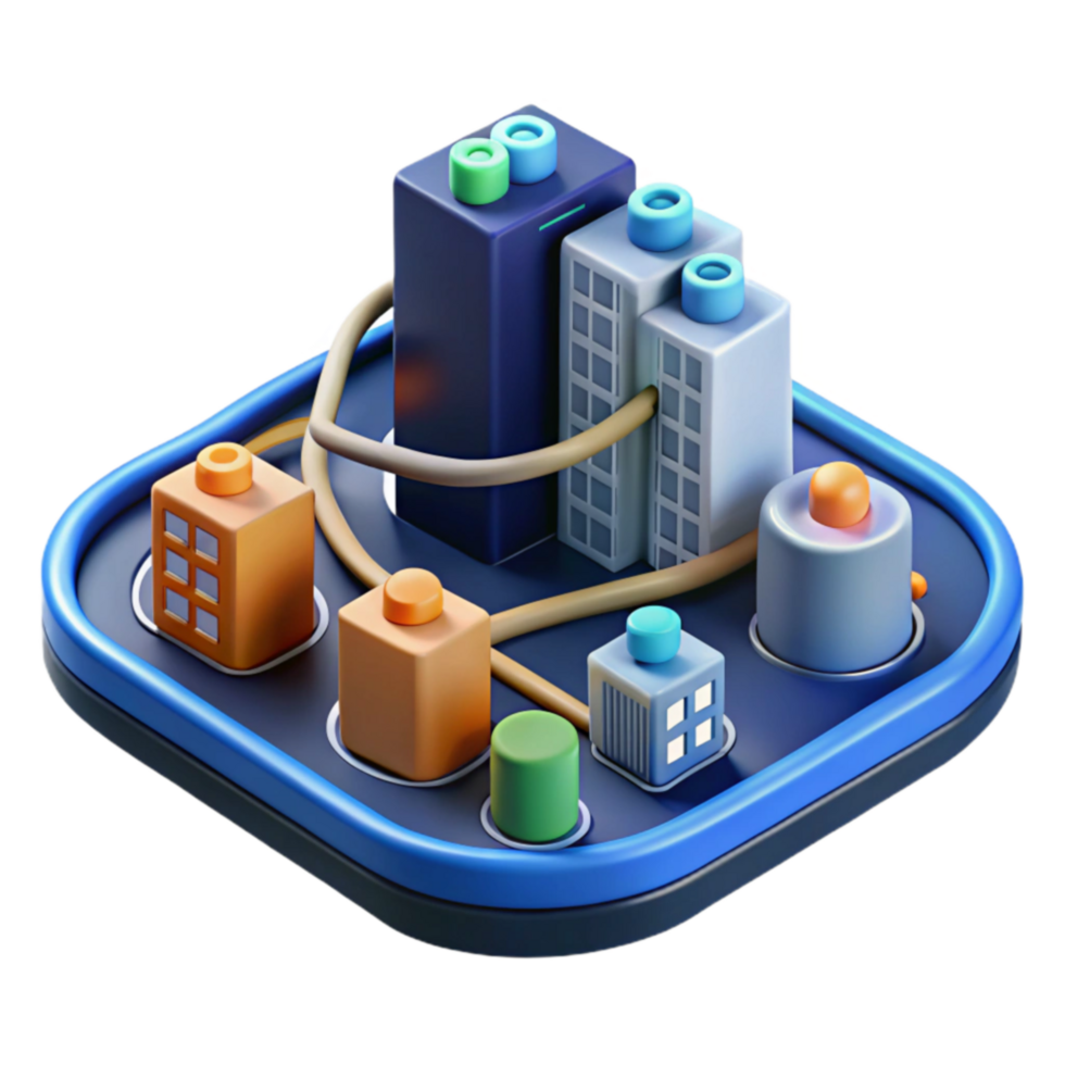 Smart City Infrastructure Connected Buildings Data Flow png