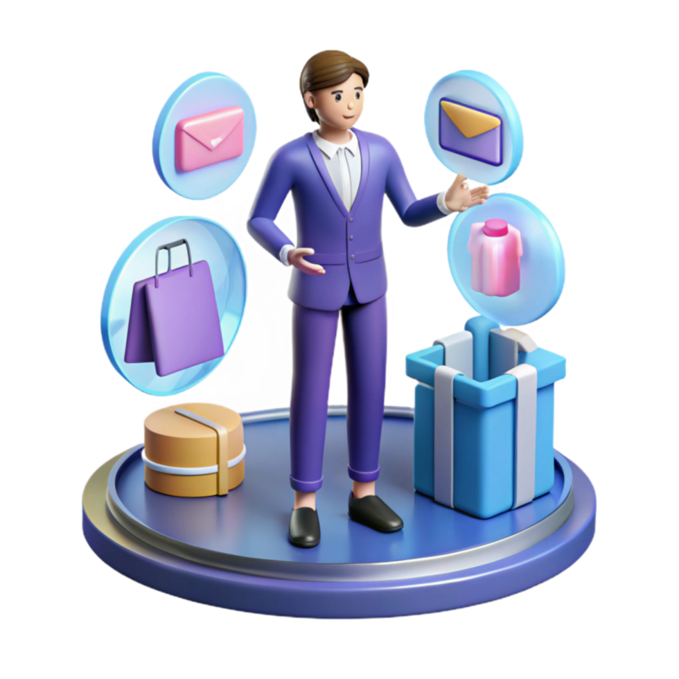 Online Shopping E-commerce, Gift, Package, Delivery, Retail, Purchase, Shopping Bag, Email, Product, Sale png