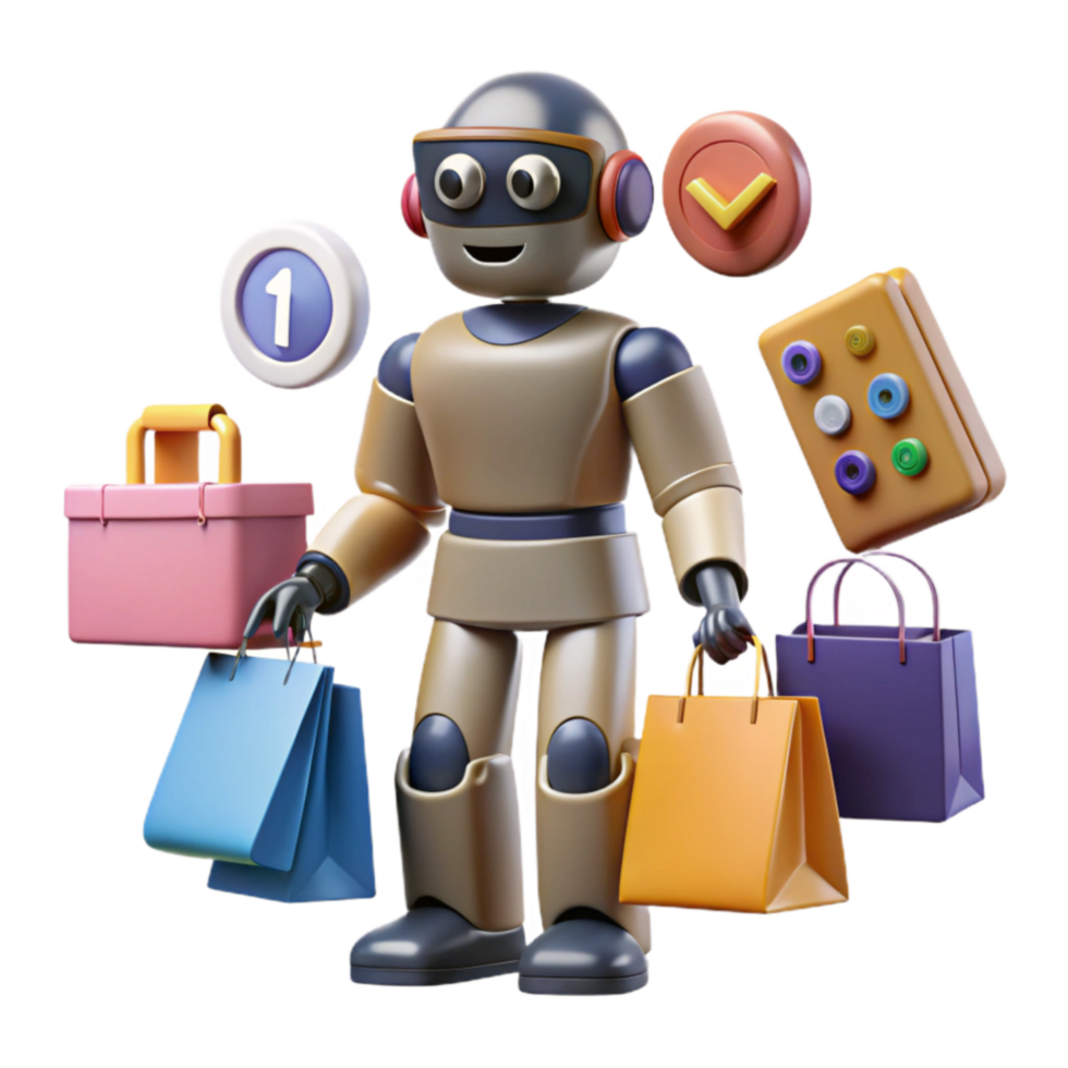 Robot Shopping Assistant Automation for E-commerce png