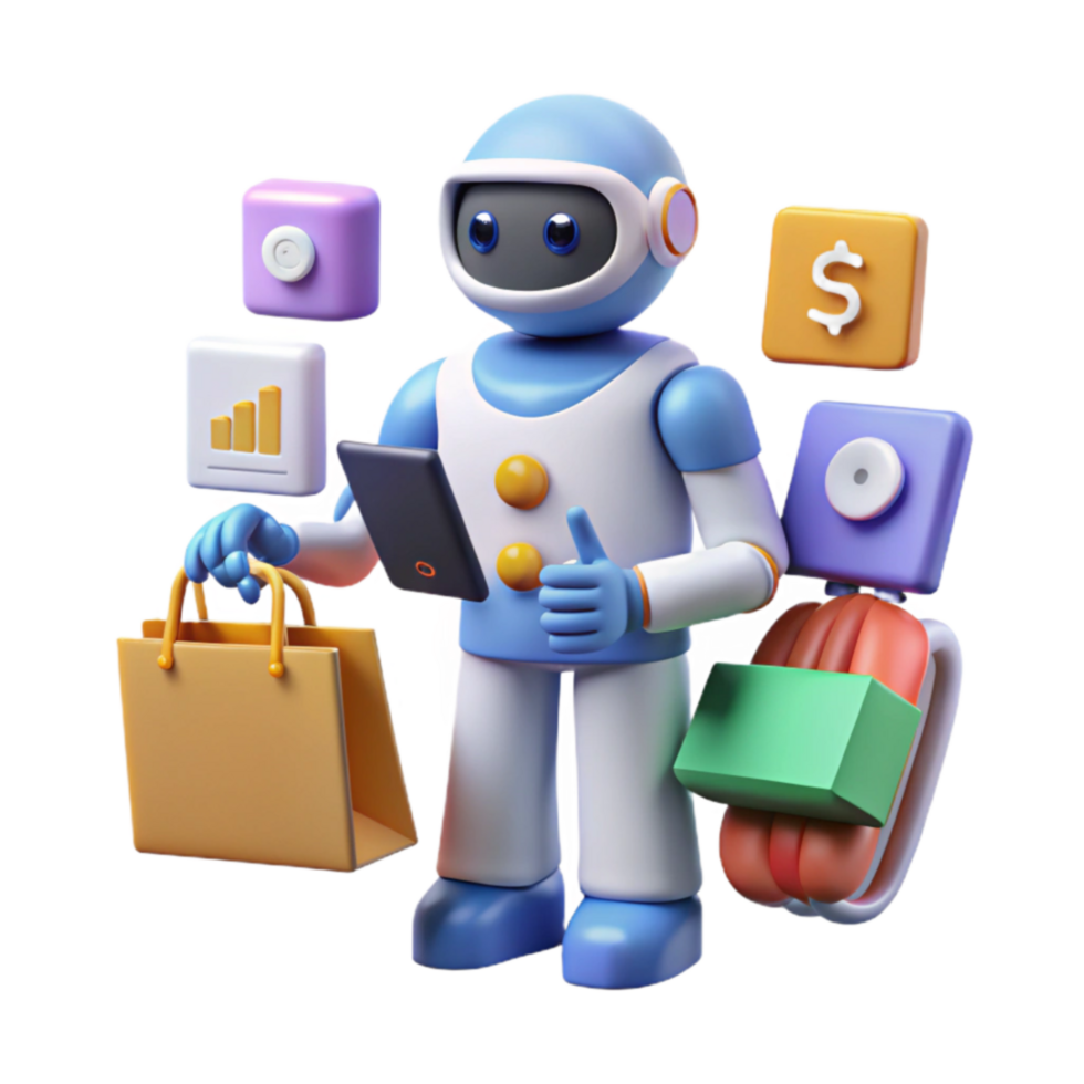 AI-Powered Shopping Assistant Smart Retail Automation png