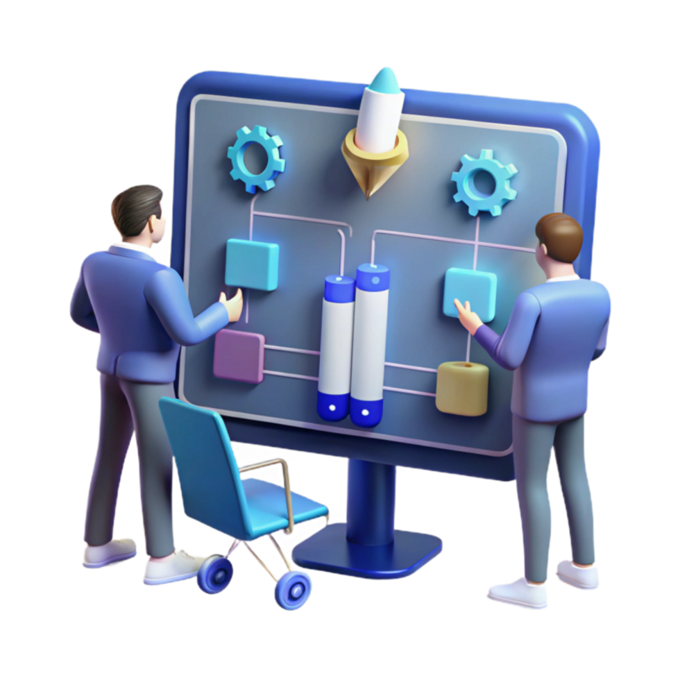 Project Planning Teamwork, Strategy, and Workflow Visualization png