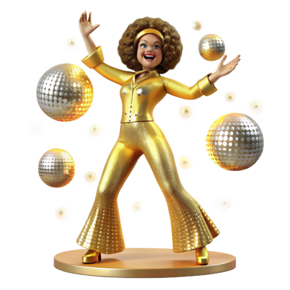 Disco Fever A Golden Celebration of Dance and Music png