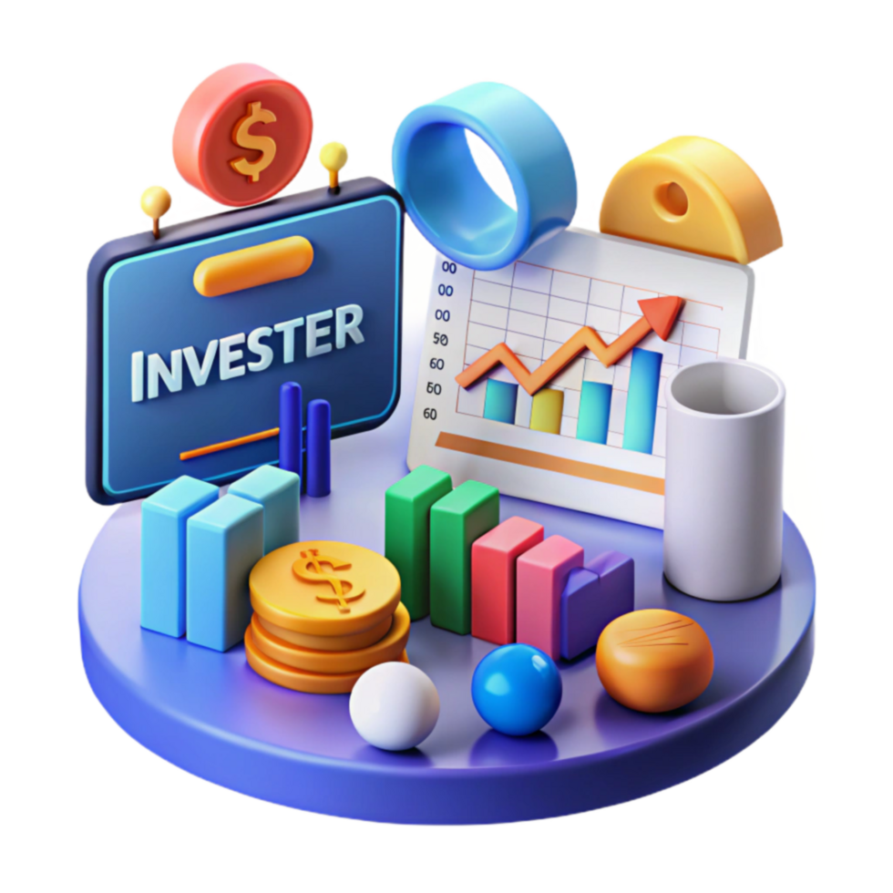 Investing Charts, Graphs, and Financial Growth png