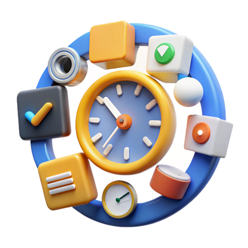 Time Management Icons, Clock, Productivity, Schedule, Organization, Efficiency, Task, Planning, Goals, App png